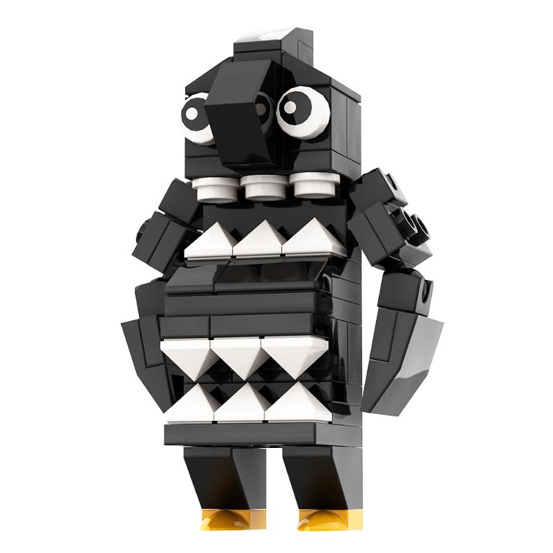 Gobricks Garten Of Banban Bricks Game Green Headed Monster Flamingo MOC Model Building Blocks Children's Educationa Gifts