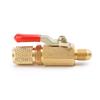 Refrigerant Valves Charging Hoses Brass Straight Ball Valves for Manifold Gauges