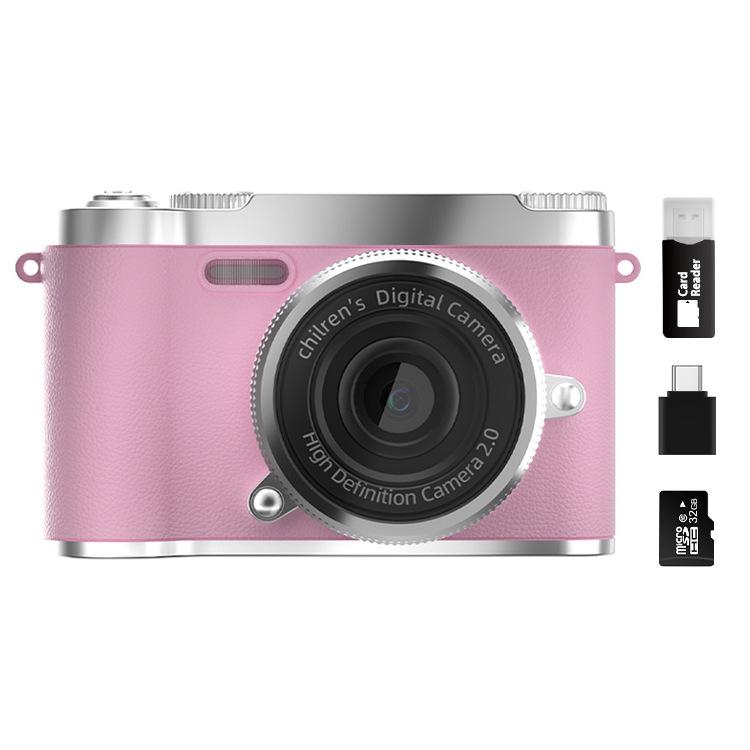 Retro CCD Dual Camera with 8x Optical Zoom - Compact Travel Pocket Digital Camera for Students