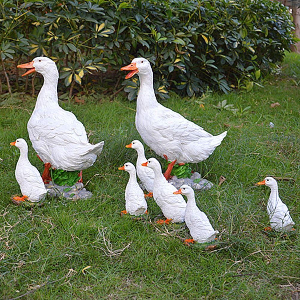 pcs For Outdoor LIfelike Simulation Duck Large Park Landscape Duck Model Resin Crafts Garden Decor