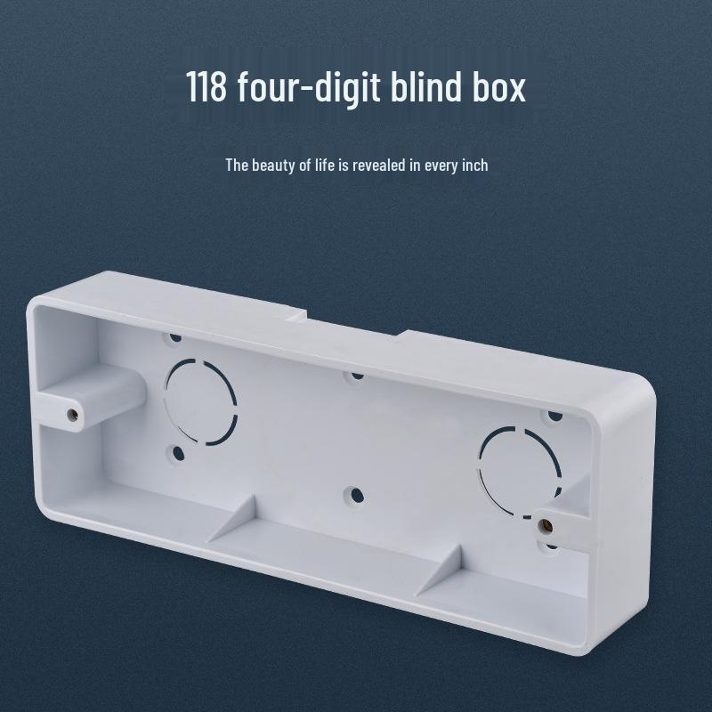 Электрик Встраиваемая монтажная коробка: Тип 118, Двух-четырехместная распределительная коробка для выключателей и розеток