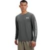 Under Armour Ss25 Ef Perf Графическое Лого Мода Тренировочная Удобная Футболка с Длинным Рукавом Мужская Топы Носорог-Серый 6007557-025