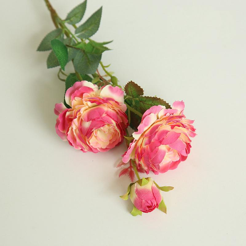 Искусственные цветы Розы Головки Пионы Шелковый цветок Поддельные цветочные украшения