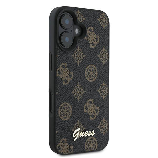Guess Guhmp16Mpgpysk Iphone 16 Plus 6.7 Czarny/Black Hardcase Pu Peony Script Magsafe