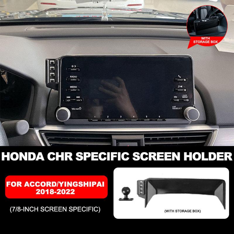 For Honda Accord 2018- Car Phone Holder Mount 7/8 inch Navigation Screen Fixed 360° Rotation Mobile Phone Holder