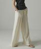 A.RIFF Linen Elastic Waist Pants_Cream