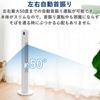 YAMAZEN Electric Fan Tower Fan Living Room Wingless Slim Quiet DC Motor with Remote Control White YSR-WD901(W)