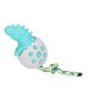 Dinosaur Egg Dog Chew Toys Bite Resistance Dog Toothbrush Chew Toys for Dog Dental CareLake Blue