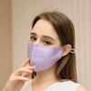 Women's Real Silk 3D Sunscreen Face Mask - Breathable, Washable, Adjustable Ear Straps