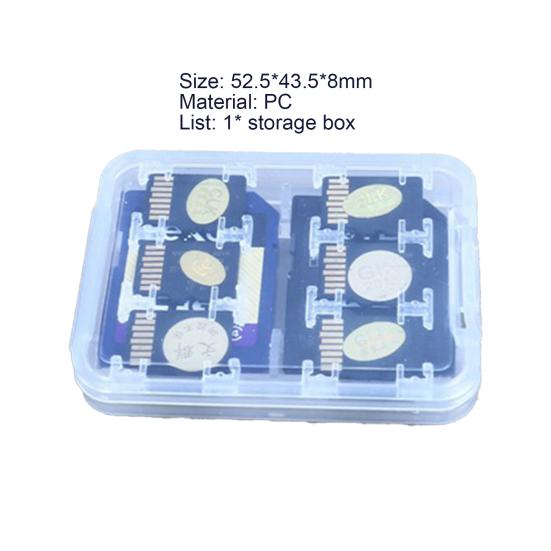 Game TF Cards Protective Cases Transparent Waterproof Portable TF SD-Card Box Organizer Holder for Mobile Phone