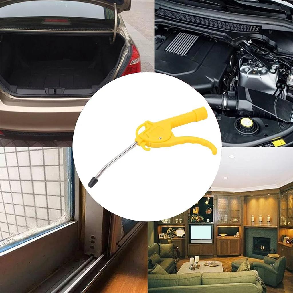 Air Blow Gun,High Flow Air Blower Gun for Compressor with Angled Bent Nozzle,Three Colors To Choose from,Short Style