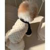 Dog Cat Polka Dot Pet Sweatshirt, Soft Mid-sleeve Two-legged Base Shirt for Small Dogs Teddy Bichon, All Season Contrast Color