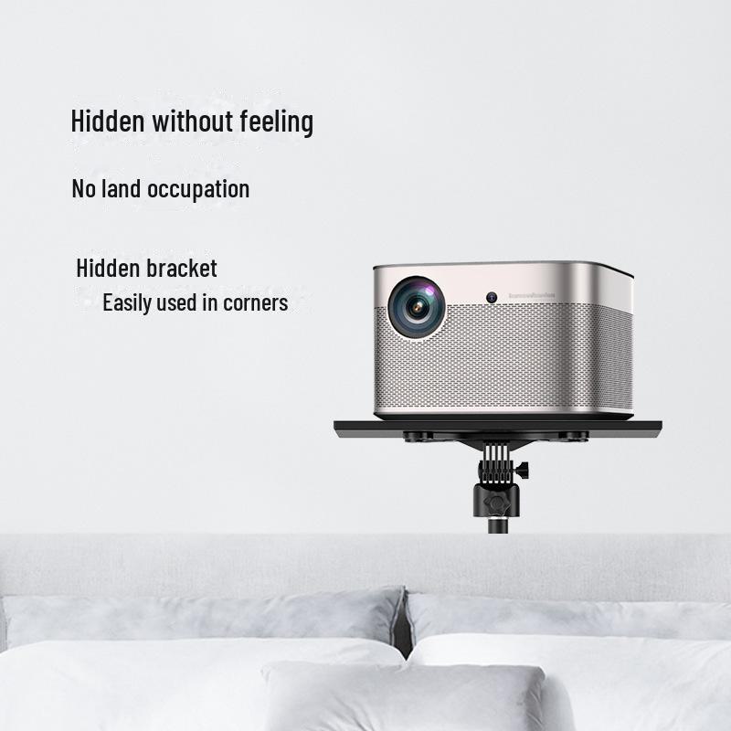 Retractable Floor Projector Stand with Metal Tray for Home & Office