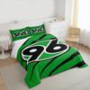 Hannover 96 Football Club Crest Bedding set (1 duvet cover, 2 pillowcases, duvet not included), Green Black Logo Art Print