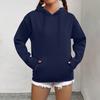 Women's Fashion Casual Sweatshirt Solid Color Hooded Pullover Sweatshirt With Pocket