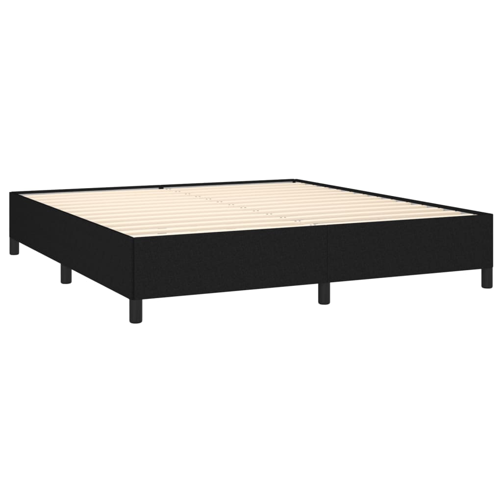 vidaXL Bettgestell ohne Matratze Schwarz 180x200 cm Stoff