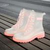Jelly Waterproof Rain Boots - Women's Transparent Non-slip Short Tube Korean Style Fashion