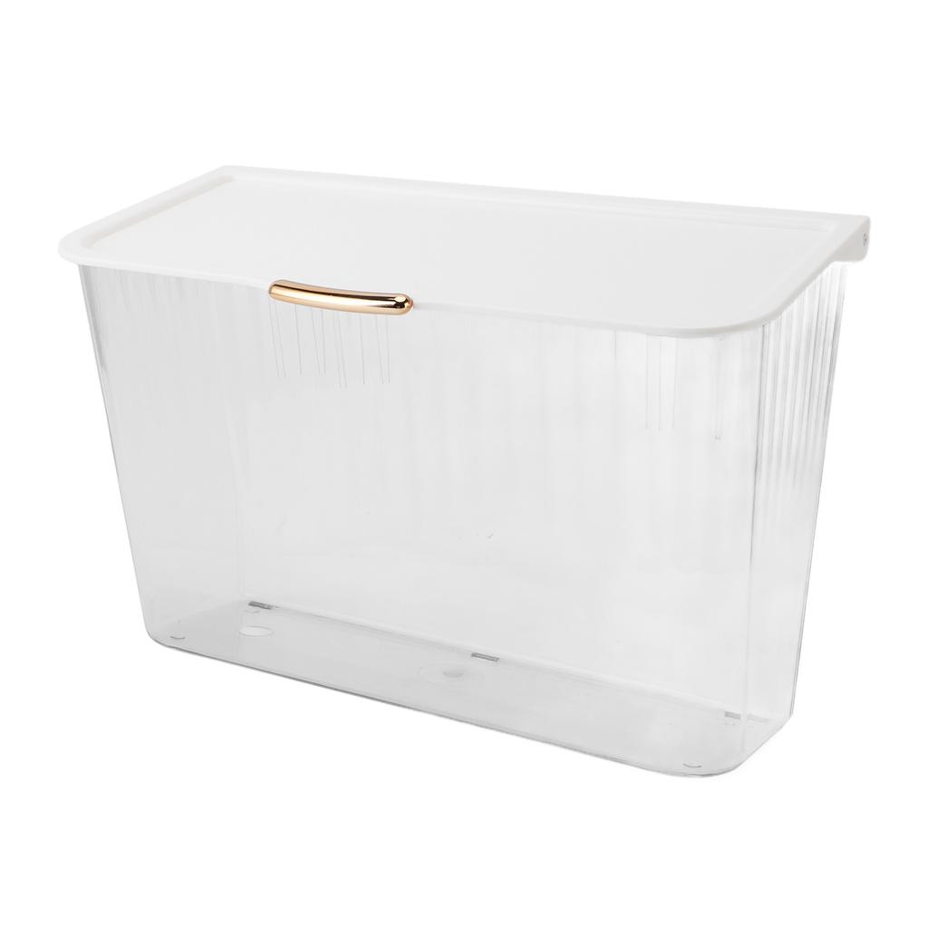 4L Wall Mounted Laundry Basket Dustproof Multifunction Wall Hanging Dirty Clothes Basket with Lid