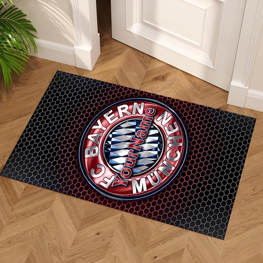 Bayern Munich Customized Name Area Rug Suitable for Decorate room Dining Room Living Rooms Entryway Antislip Carpet Anime Office Decor Spiritual Gift