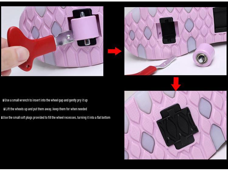 Светодиодные роликовые кроссовки для зарядки через границу для всех возрастов - Колесные кроссовки в наличии