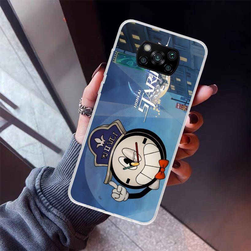 Honkai Star Rail Clockie Phone Case For Xiaomi Poco X5 X6 X7 Pro F7 Ultra M7 Redmi 15C 15 13C 13 12C 12 10 10C 10A 9 9C 9T 9A Co