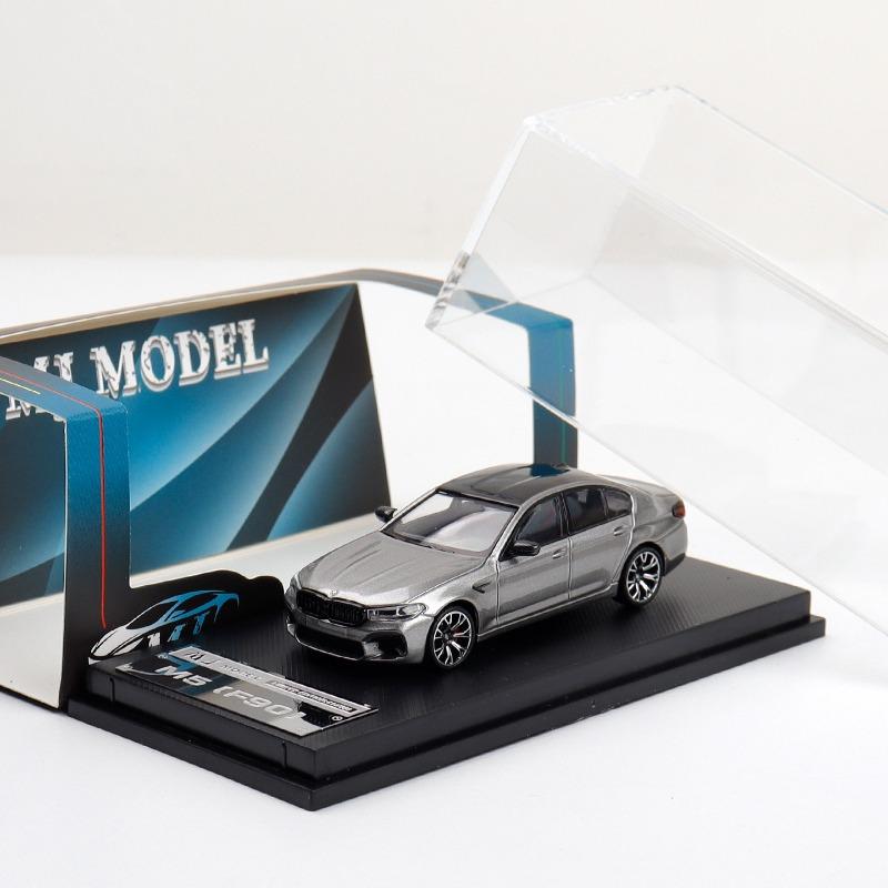 MJ 1:64 BMW M5 F90 four door sedan version simulation die-casting alloy car model collection desktop ornament boy toy