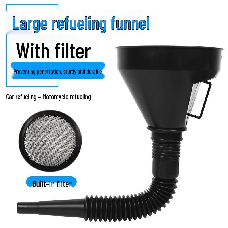 Большая пластиковая воронка для топлива, моторного масла, бытового использования и вина, подходит для автомобилей и мотоциклов