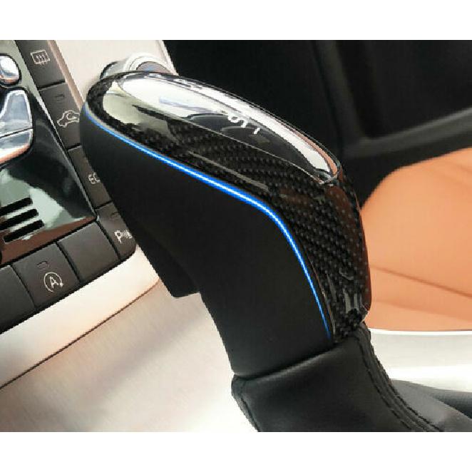 Real Carbon Fiber Gear Shift Knob Trim Fit for Volvo XC60 2013-17