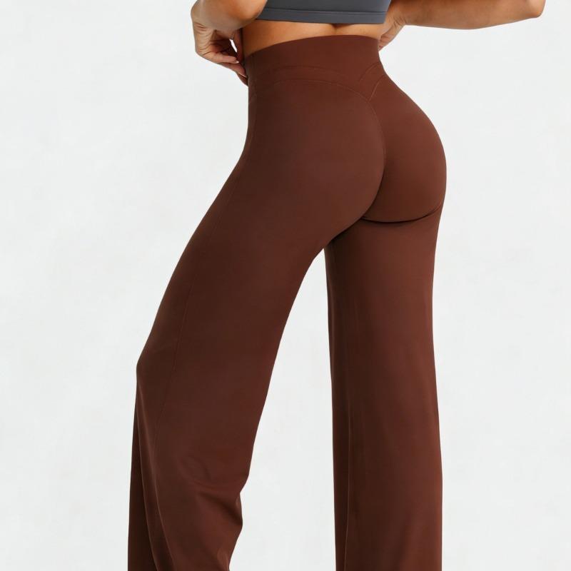Women S High Waist Butt Lifting Solid Long Yoga Pants For Outdoor Fitness