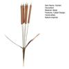 Metal Cattail Wind Chimes Handcrafted Cattail Garden Stake Wind Chime Outdoor Cattail Decoration for Yard Art Patio Balcony Decor