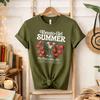 Tomato Girl Summer Cherry Tomato Vine Unisex Crew Neck Short Sleeve T Shirt Martini Cocktail Letter Cotton Tee Italian Summer Top