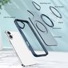 For iPhone 16 Case TPU+Acrylic Kickstand Magnetic Phone Cover