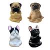 Yousheng Yoga Meditation Dog Ornament Sitting Pug Figurine Statue Animal Sculpture Indoor Outdoor Garden Home Office Desktop Decoration