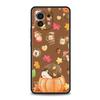 Phone Case Cover for Xiaomi Poco F7 F6 F5 F4 F3 X7 X6 X5 X4 X3 NFC M4 C51 C55 GT Pro Soft TPU Fundas Autumn Cute Hedgehog Design