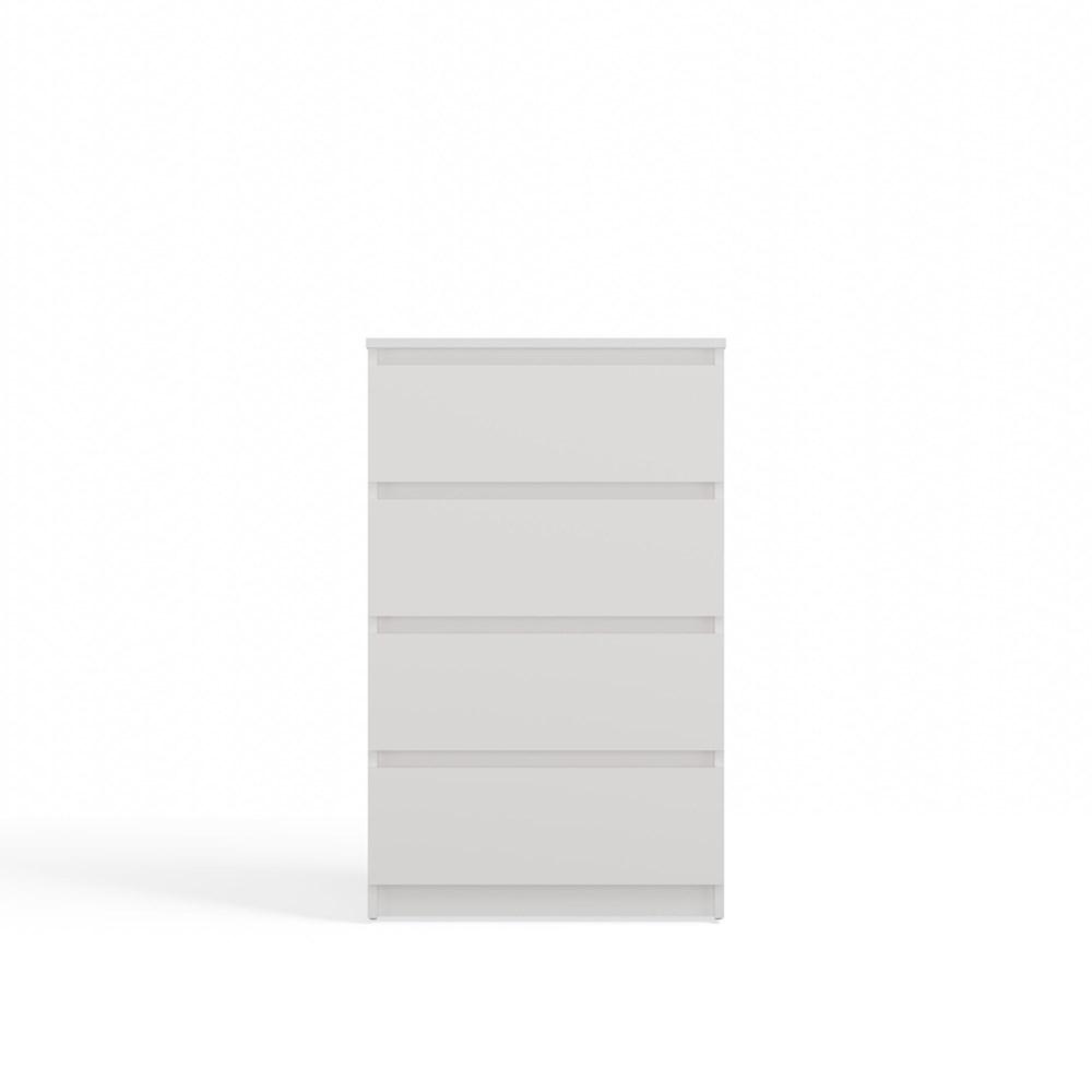 M4 60 Chest Of Drawers Malwa White 4 Drawers Cabinet For Living Room Bedroom Home Office