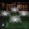 Солнечные фейерверки, уличные водонепроницаемые одуванчики, лампа в форме «сделай сам», солнечные фонари для декора сада, рождественские огни, украшения