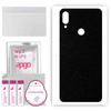 apgo Protective Skin Sticker for the Back Compatible with Xiaomi Redmi Note 7 Pro, Wrap Film, Foil, Vinyl - Pattern Matte Black