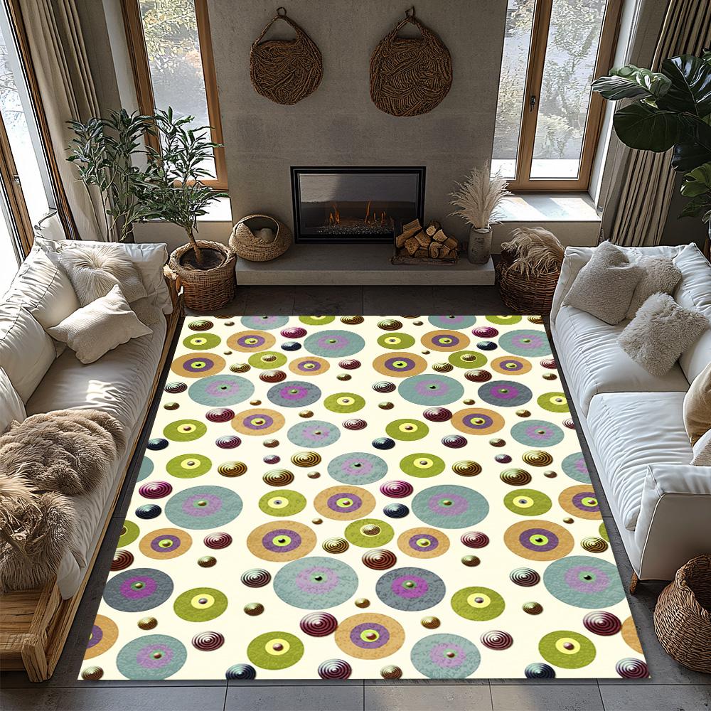 Stylish Abstract Carpet Washable Non-Slip Floor Mat Living Room Rug Modern Area Rug Home Decor Indoor Outdoor Doormat Plush Rugs