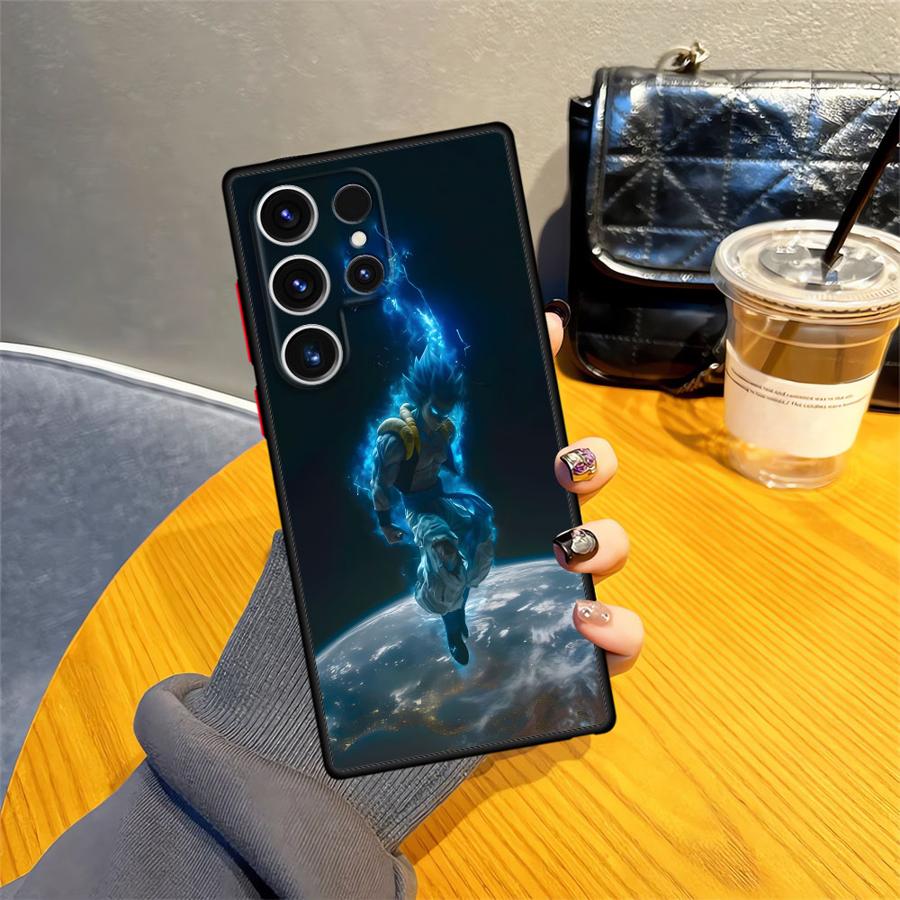 Чехол-накладка Dragon Ball Space Goku для Samsung Galaxy S25 Edge S21 S9 S22 Plus S20 S10 S23 Ultra S24 FE