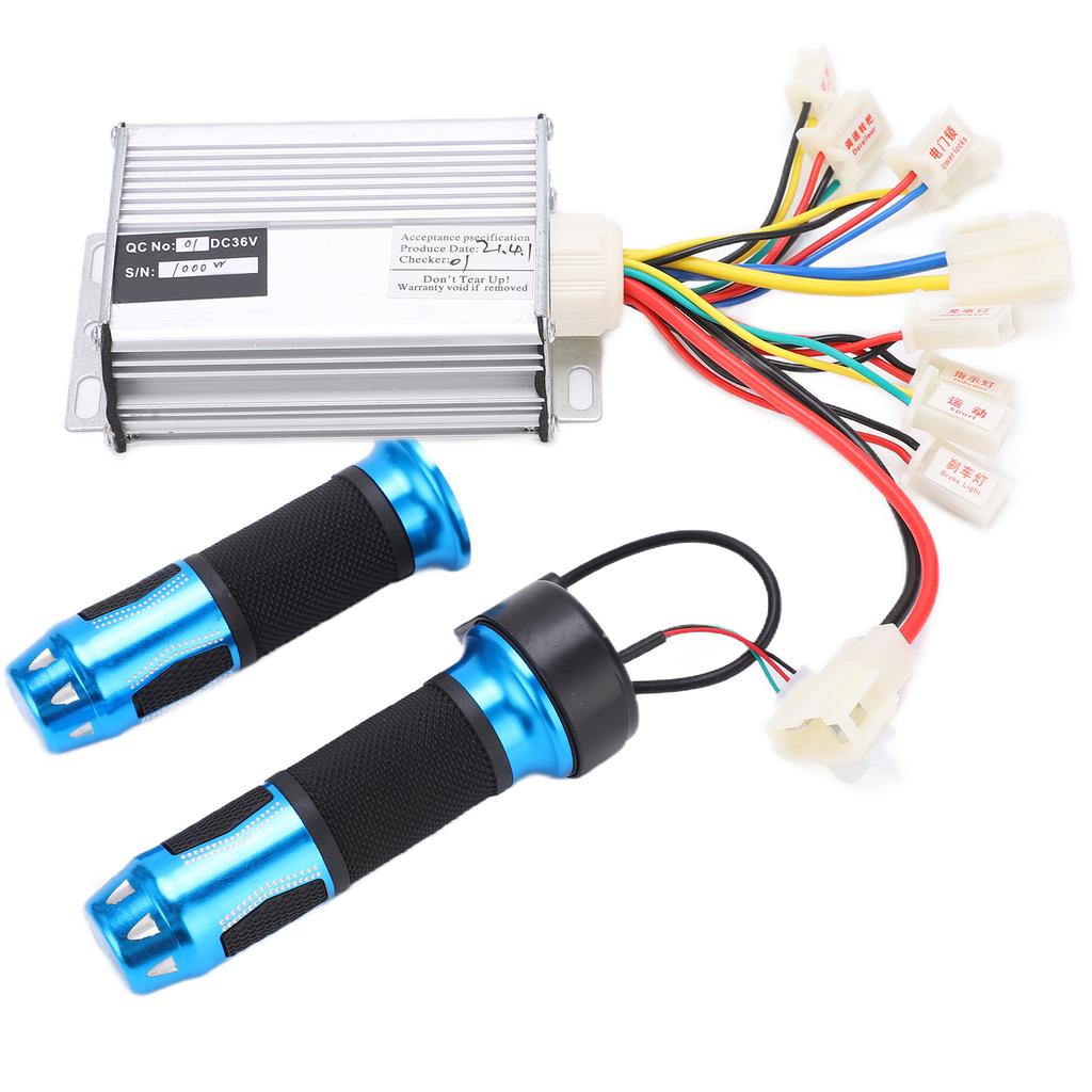 Brush Motor Controller Electric Bike Throttle Aluminum Rubber Bicycle Accessories for Scooters 36v