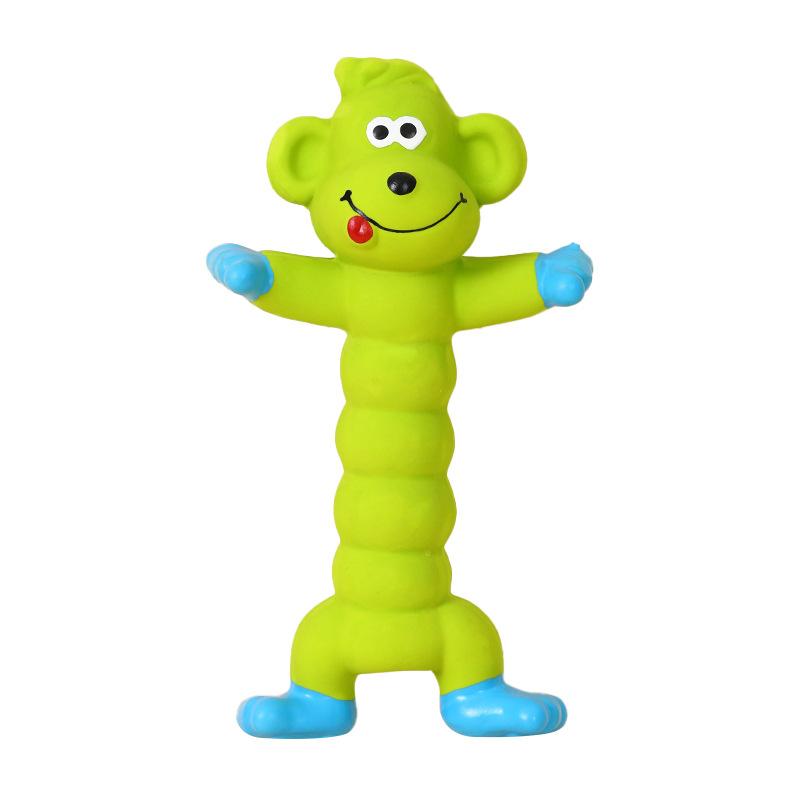 Dog Squeaky Toy, Teddy Bulldog, Teeth Cleaning Chew Toy, Durable and Bite-Resistant Pet Supplies, Self-Entertainment Dog Toy