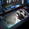 Коврик для мыши Splinter Cell RGB Игровой коврик для мыши Большой светодиодный коврик Настольный коврик для ПК Светящийся коврик для мыши Большие коврики для клавиатуры Настольный коврик С