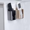 1pc Remote Control Holder Wall Mounted Storage Box Cosmetic Bathroom Rack Shelf Adhesive Home Mobile Phone Plug Case