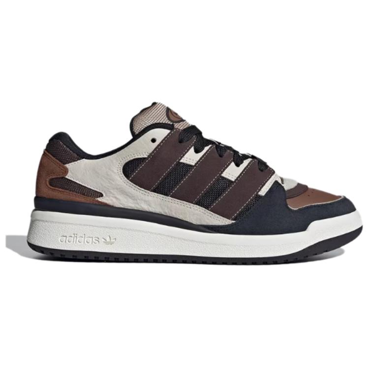 Adidas Forum Puffed Off White Dark Brown Black Мужские кроссовки Core-Black JS3160