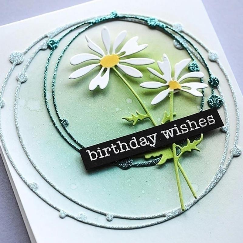 3d пятнистая линия, круглая рамка, металлическая трафареты для штампов для скрапбукинга / фотоальбомов, декоративная бумага для тиснения, ремесло