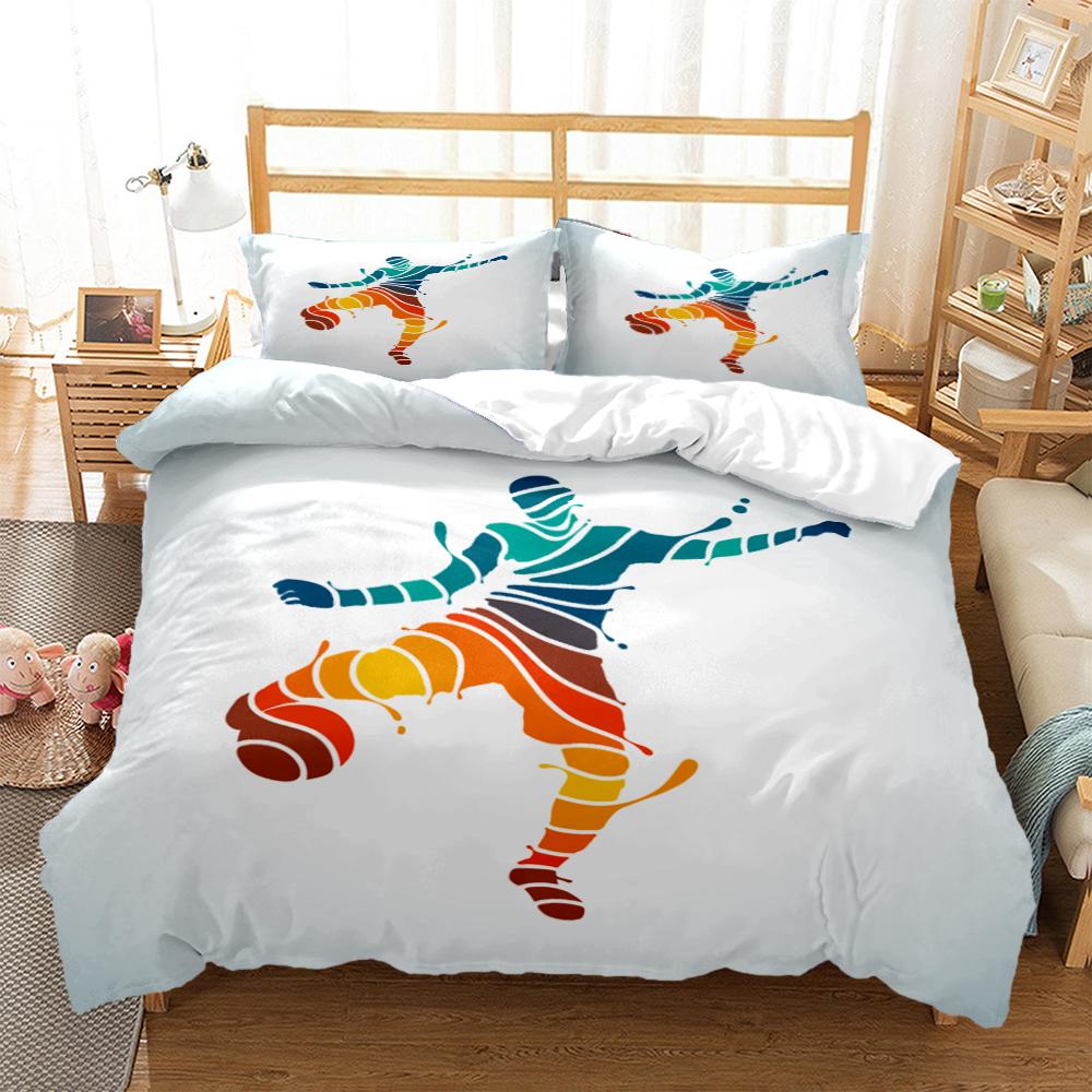 Comforter Soccer Digital Print Bedding Sets Child Boys Set For Teens King Size Bedding Set