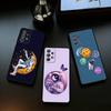 Мультяшный Астронавт Милый Чехол Для Телефона Для Samsung Galaxy A73,A72,A71,A70,A53,A52,A51,Мягкий Силиконовый Черный Чехол