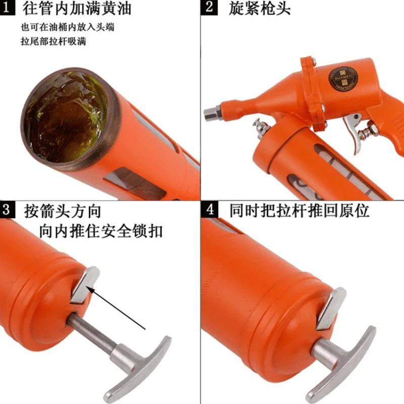 500cc Air-Operated Grease For Heavy Steel Tool Hand Tools Pneumatic Compressor Pump Grease