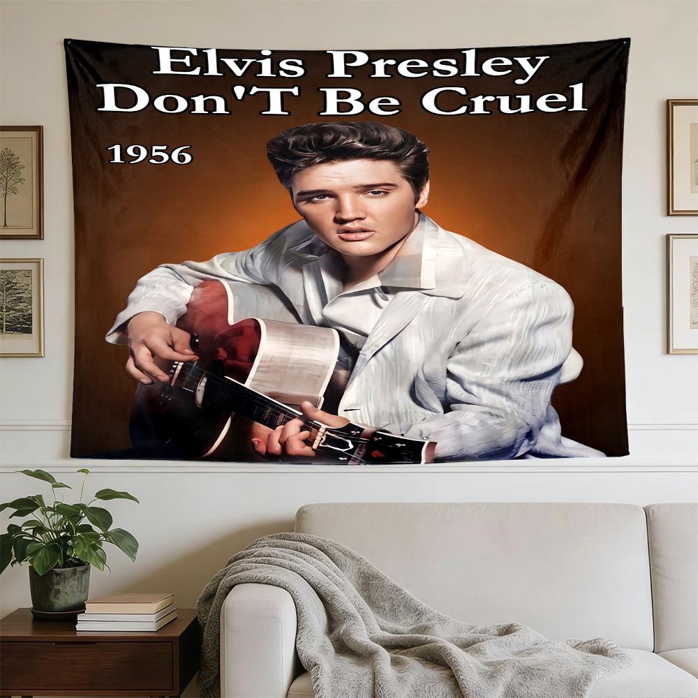 Elvis Presley Performance Large Decorative Tapestry, Great Holiday Gifts, Photo Backdrop for Bedroom Dorm Parties,Perfect Gift