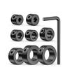 8pcs/set Metal Drill Depth Stop Collar Wrench Positioner Limit Ring Woodworking Tool